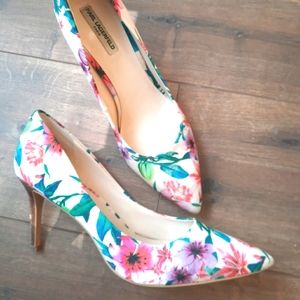 Karl Lagerfeld Floral Print Heels